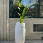 گلدان فایبر گلاس استوانه ای تنه درختی