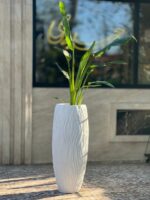 گلدان فایبر گلاس استوانه ای تنه درختی